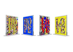 Hope & Love by Patrick Rubinstein - Kinetic Sculpture sized 24x25 inches. Available from Whitewall Galleries